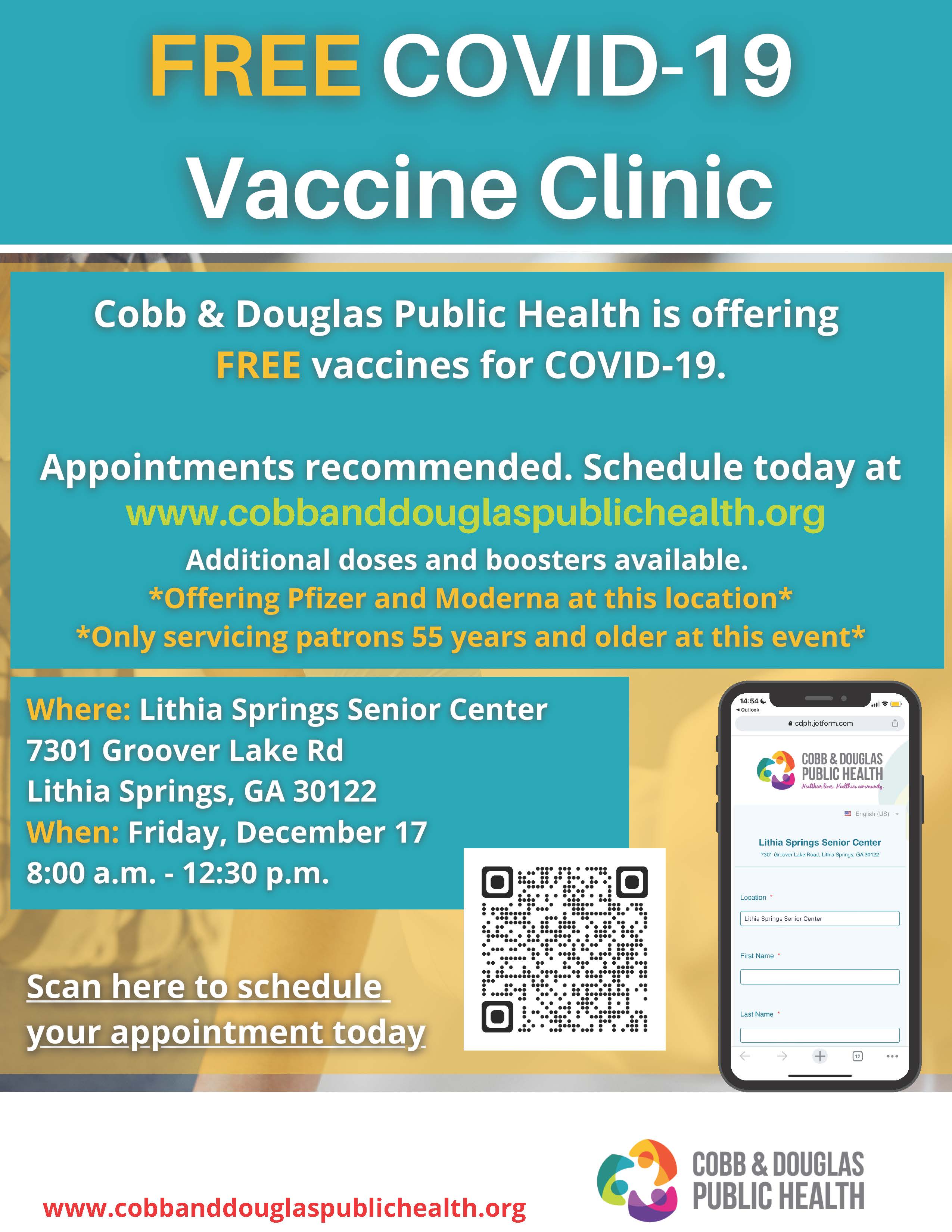 Lithia Springs Vaccination Clinic December 17